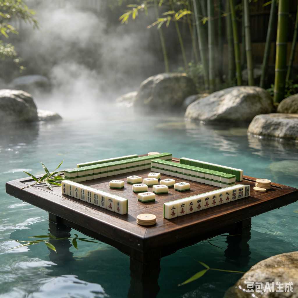 retro text mahjong tiles