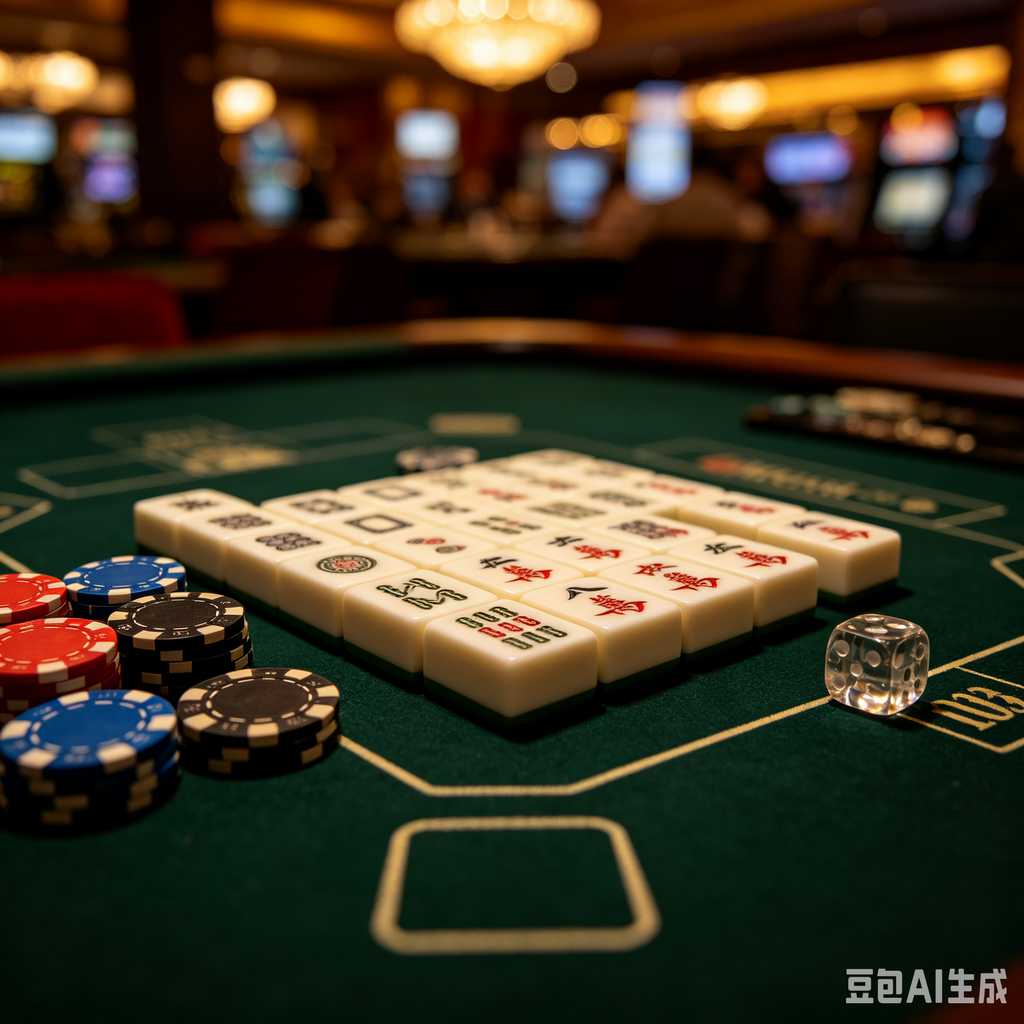 printed logo mahjong set